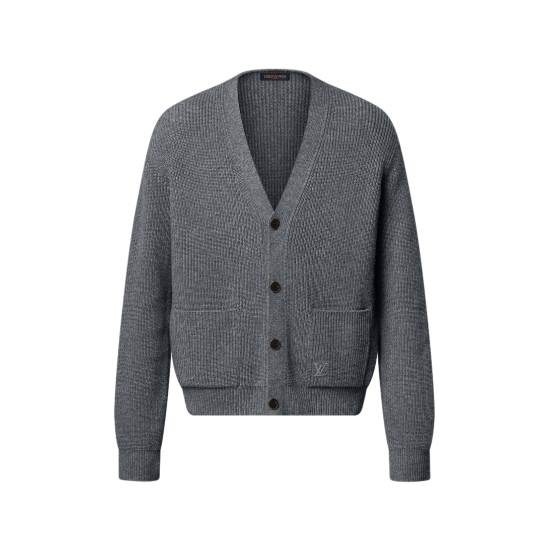 LOUIS VUITTON グレー カーディガン S 中古・古着通販】LOUIS VUITTON (ルイ ヴィトン) カシミヤ混袖